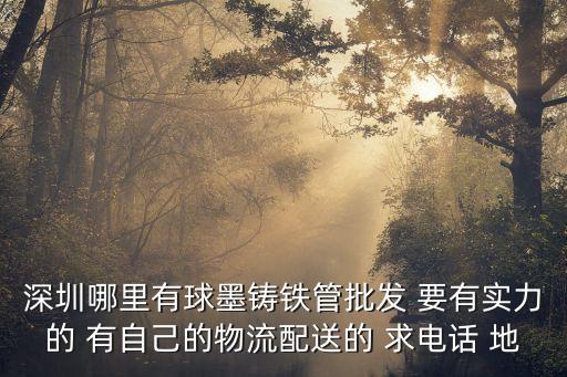深圳哪里有球墨鑄鐵管批發(fā) 要有實力的 有自己的物流配送的 求電話 地