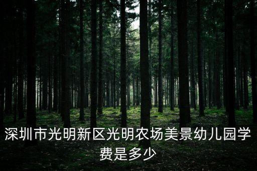 2020年深圳光明區幼兒園招生，深圳光明新區