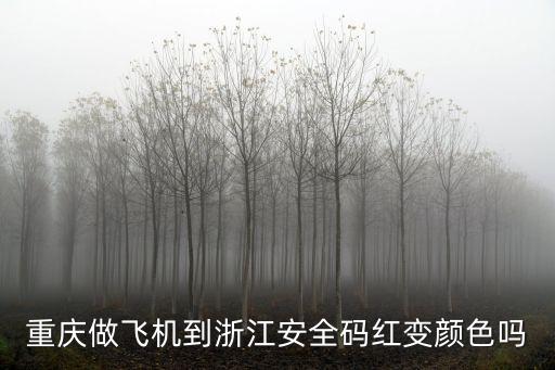 去過深圳回浙江會變紅碼嗎，重慶做飛機到浙江安全碼紅變顏色嗎