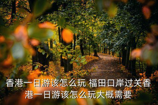 香港一日游該怎么玩 福田口岸過(guò)關(guān)香港一日游該怎么玩大概需要