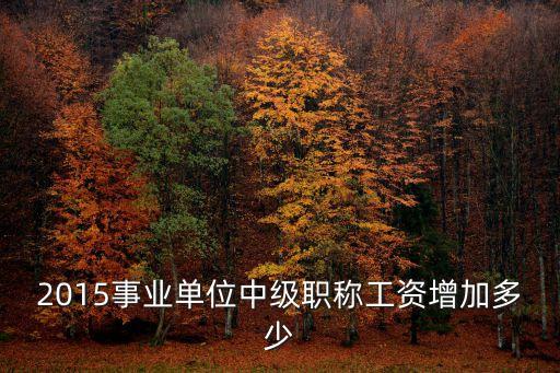 深圳事業(yè)編中級職稱待遇，事業(yè)編10年工齡中級職稱和沒有工齡工資差多少