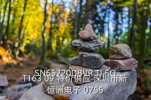 深圳05間距fpc排線廠家，SN65220DBVR TI SOT163 09 特價供應 深圳市新恒洲電子 0755