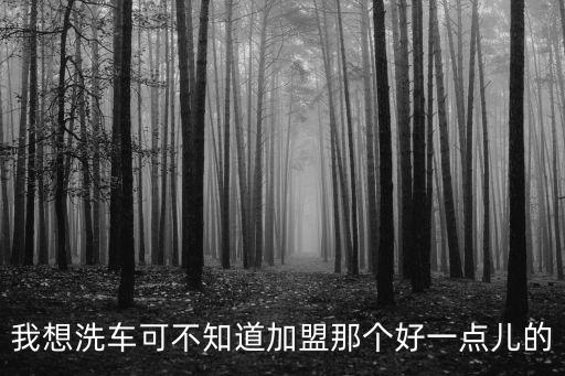 深圳地下車庫洗車行業加盟，我想洗車可不知道加盟那個好一點兒的