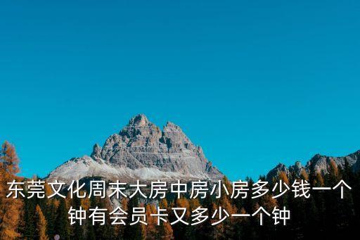 東莞文化周末大房中房小房多少錢一個鐘有會員卡又多少一個鐘