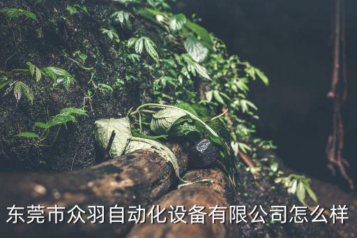 東莞市眾羽自動化設備有限公司怎么樣