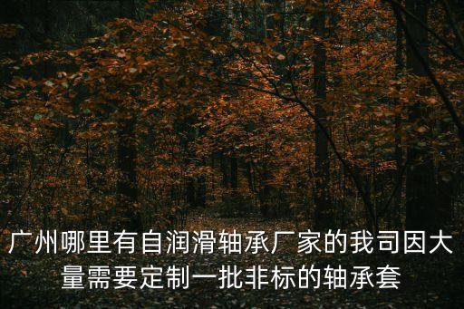 東莞無油潤滑軸承套廠家，廣州哪里有自潤滑軸承廠家的我司因大量需要定制一批非標的軸承套