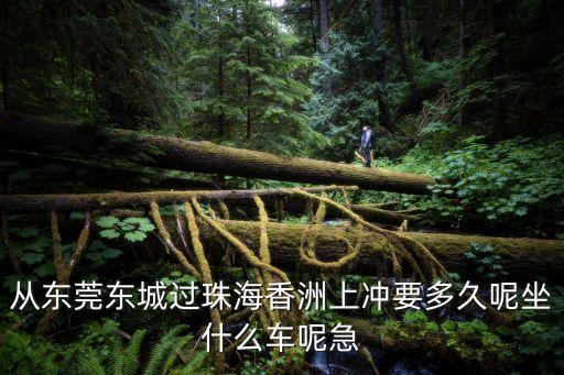 從東莞東城過珠海香洲上沖要多久呢坐什么車呢急
