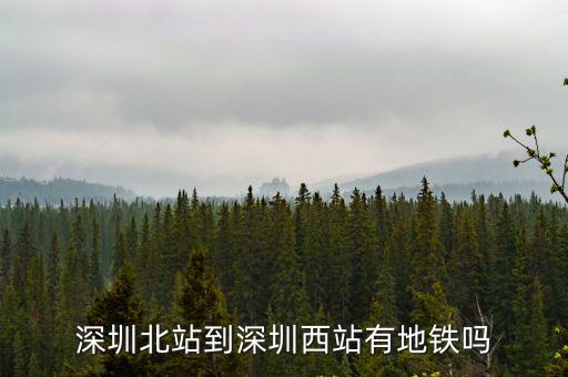 深圳北站到深圳西站有地鐵嗎