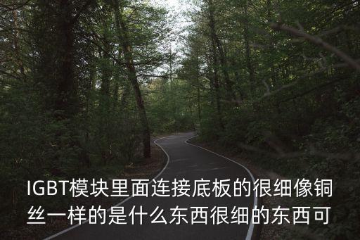IGBT模塊里面連接底板的很細像銅絲一樣的是什么東西很細的東西可