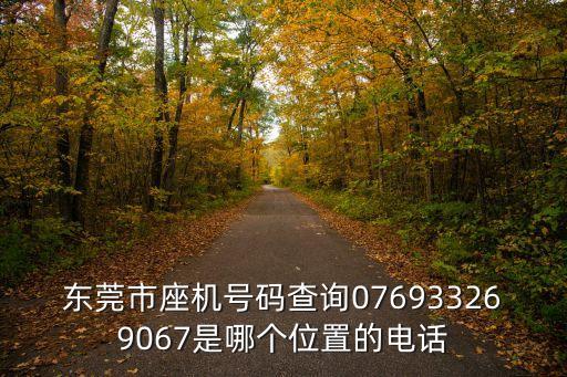 東莞市座機號碼查詢076933269067是哪個位置的電話