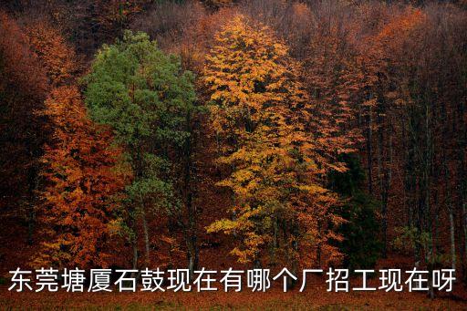 東莞塘廈石鼓現(xiàn)在有哪個(gè)廠招工現(xiàn)在呀