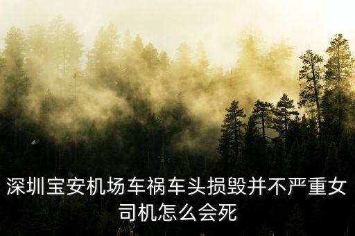 深圳寶安機(jī)場車禍車頭損毀并不嚴(yán)重女司機(jī)怎么會(huì)死
