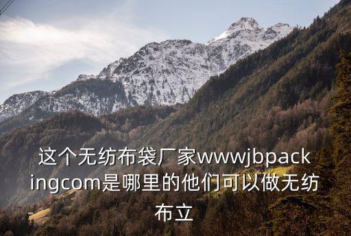 東莞立體環(huán)保袋廠家，這個(gè)無紡布袋廠家wwwjbpackingcom是哪里的他們可以做無紡布立