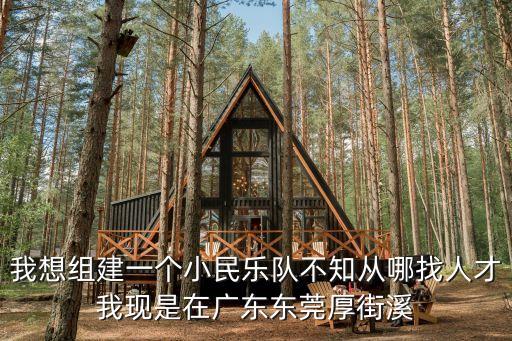 我想組建一個小民樂隊不知從哪找人才我現是在廣東東莞厚街溪