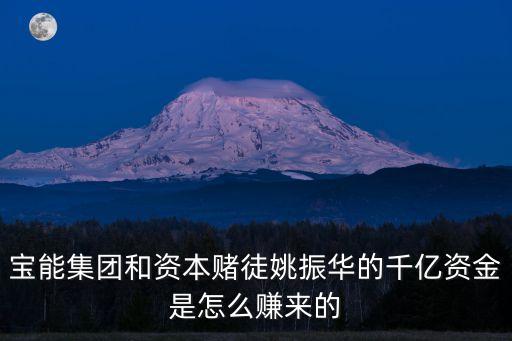 寶能集團(tuán)和資本賭徒姚振華的千億資金是怎么賺來的