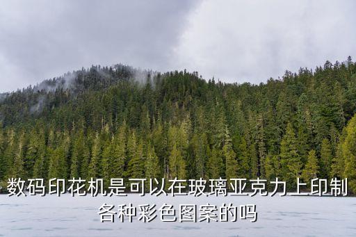 數碼印花機是可以在玻璃亞克力上印制各種彩色圖案的嗎