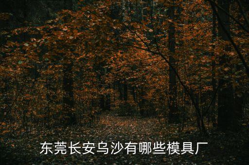 東莞長安烏沙有哪些模具廠