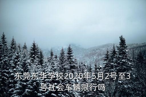 東莞市東華學(xué)校端午節(jié)限行路段，東莞實(shí)時(shí)交通查詢