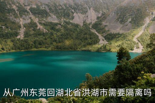 從廣州東莞回湖北省洪湖市需要隔離嗎