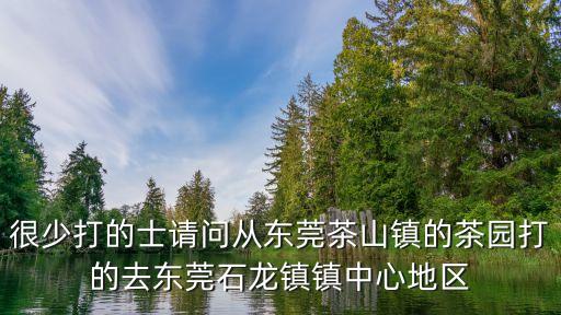 很少打的士請問從東莞茶山鎮的茶園打的去東莞石龍鎮鎮中心地區