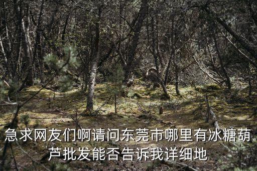東莞道蟣糖僂遄夥，急求網(wǎng)友們啊請(qǐng)問東莞市哪里有冰糖葫蘆批發(fā)能否告訴我詳細(xì)地