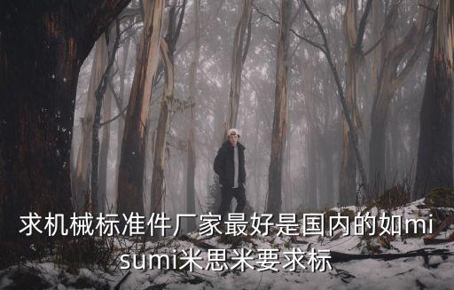 求機械標(biāo)準(zhǔn)件廠家最好是國內(nèi)的如misumi米思米要求標(biāo)