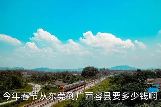 東莞東站到廣西容縣汽車多少錢，今年春節從東莞到廣西容縣要多少錢啊
