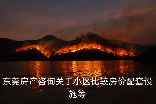 東莞金域半山三房兩廳，東莞房產咨詢關于小區比較房價配套設施等