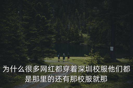 為什么很多網紅都穿著深圳校服他們都是那里的還有那校服就那