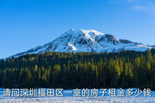 深圳福田麗陽天下租金，福田市場租金大約要多少