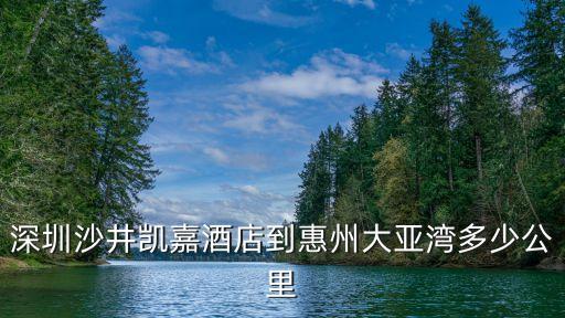 深圳沙井凱嘉酒店到惠州大亞灣多少公里