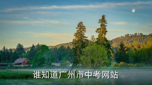 誰知道廣州市中考網(wǎng)站
