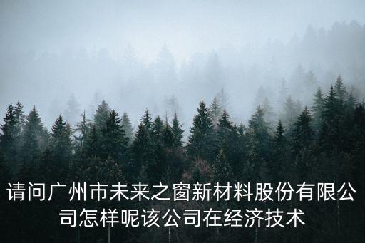請問廣州市未來之窗新材料股份有限公司怎樣呢該公司在經濟技術