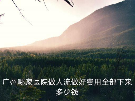 廣州打胎要多少錢 都來百信好，廣州哪家醫院做人流做好費用全部下來多少錢