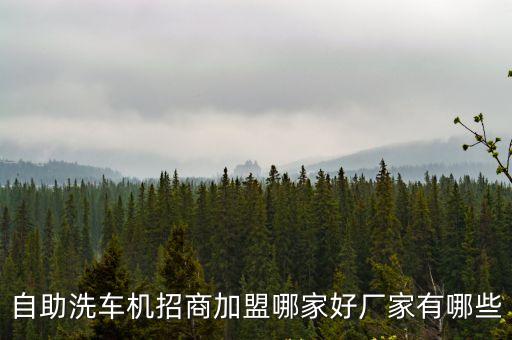 上海市智能洗車招商，自助洗車機招商加盟哪家好廠家有哪些