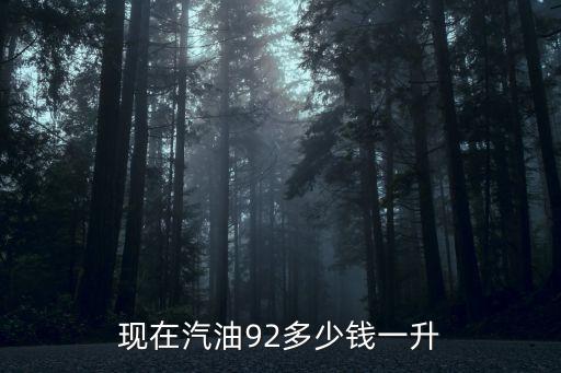 廣州目前92汽油價格，現在汽油92多少錢一升