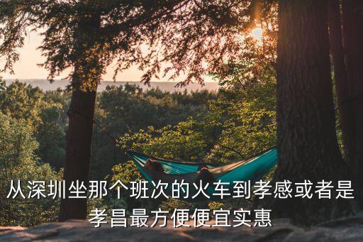 孝昌到深圳的火車，3號從深圳到孝昌的火車幾點鐘到