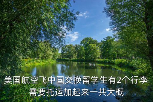 美國留學生包機廣州，南航廣州到美國洛杉磯航班 留學生可以托運多少行李