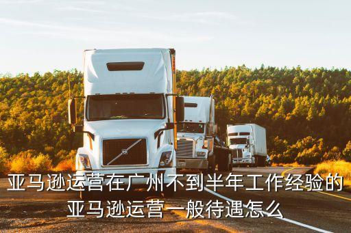 亞馬遜運營在廣州不到半年工作經驗的亞馬遜運營一般待遇怎么