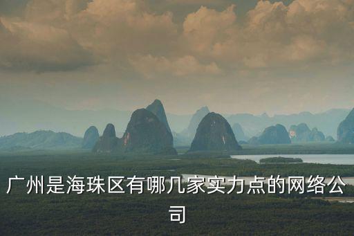 廣州是海珠區(qū)有哪幾家實(shí)力點(diǎn)的網(wǎng)絡(luò)公司