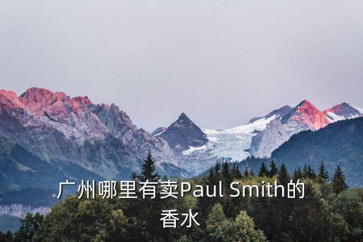 paul smith在廣州有嗎，在廣州哪里有Paul SmithT恤賣