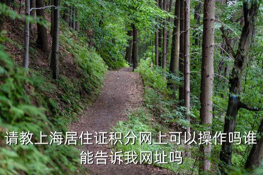 上海市人社居住證積分申請官網(wǎng)，上海居住證積分網(wǎng)上可以操作嗎我想知道怎么操作