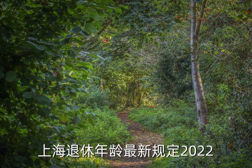 上海退休年齡最新規定2022
