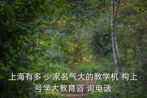 上海市語文學(xué)科中心組，上海有多 少家名氣大的教學(xué)機(jī) 構(gòu)上號(hào)學(xué)大教育咨 詢電話