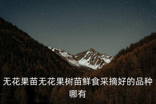 無花果苗，無花果苗無花果樹苗鮮食采摘好的品種哪有