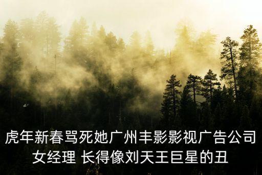 姜美伊 廣州，虎年新春罵死她廣州豐影影視廣告公司女經(jīng)理 長得像劉天王巨星的丑