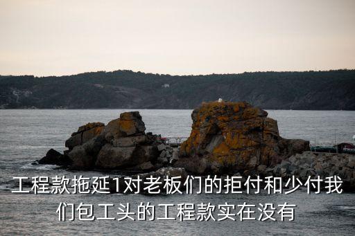 工程款拖延1對(duì)老板們的拒付和少付我們包工頭的工程款實(shí)在沒有
