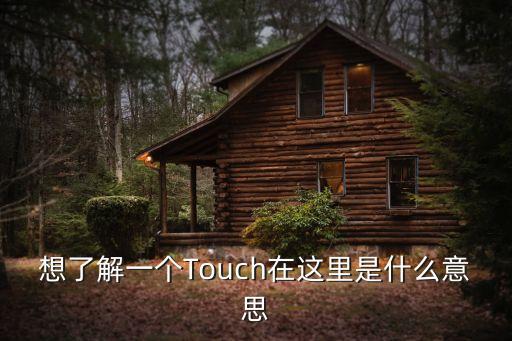 想了解一個(gè)Touch在這里是什么意思