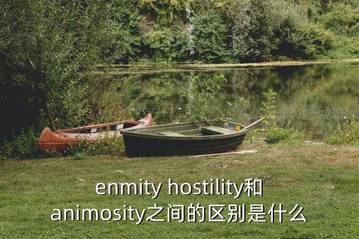 enmity hostility和animosity之間的區(qū)別是什么
