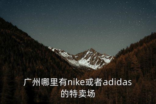 廣州哪里有nike或者adidas的特賣場(chǎng)